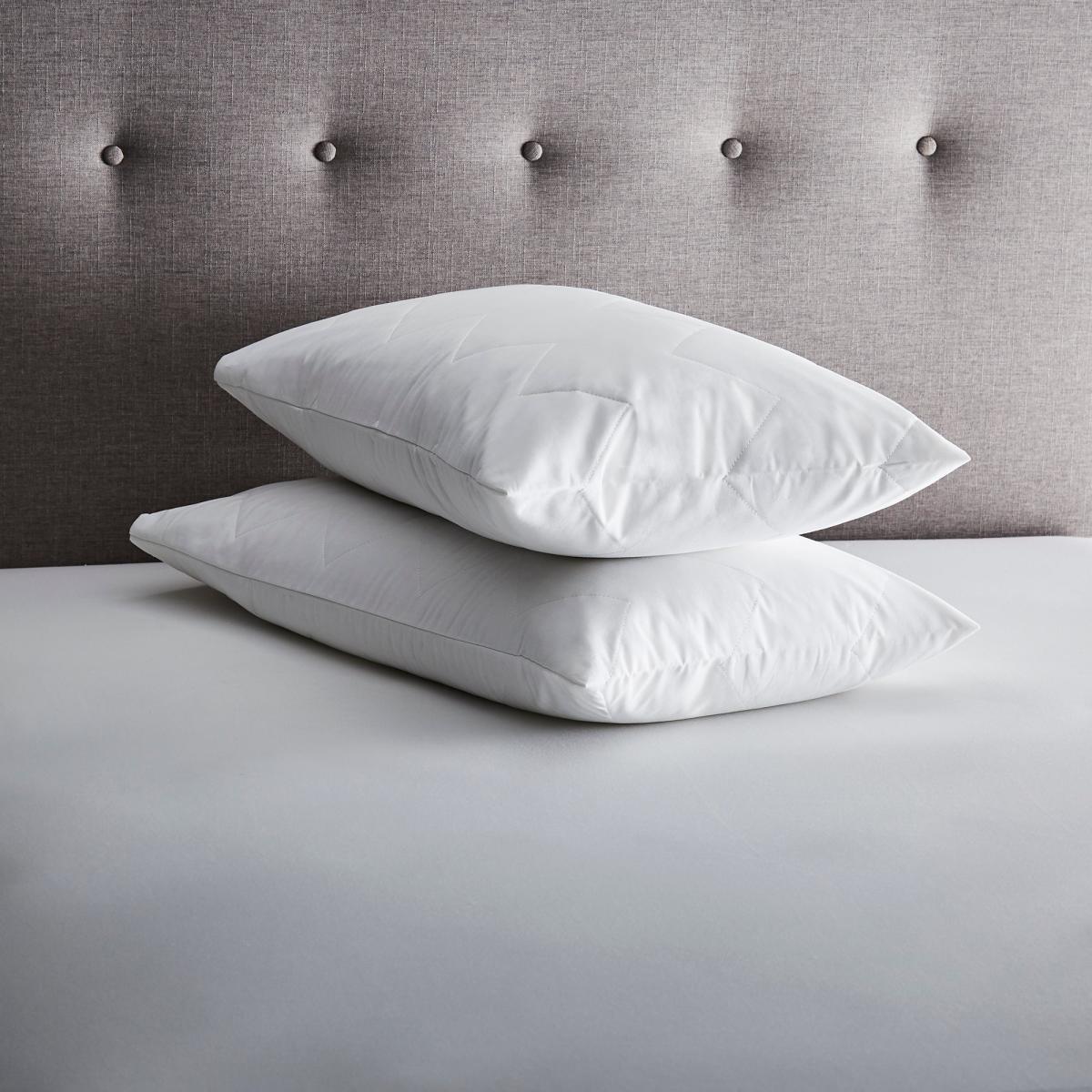 Fogarty Forever Fresh Antibacterial Pair of Pillow Protectors White – image 1