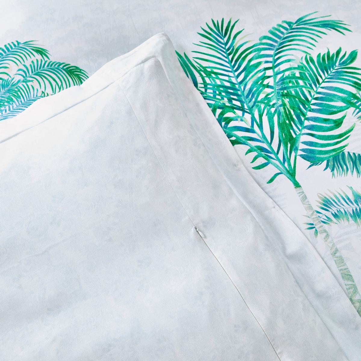 Dorma Mustique Green 100% Cotton Oxford Pillowcase Pair Green and White – image 3