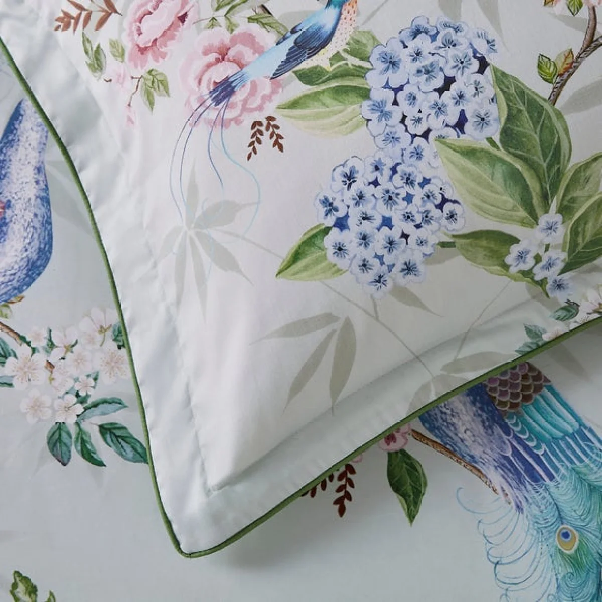Dorma Love Bird Oxford Pillowcase Pair Green – image 2