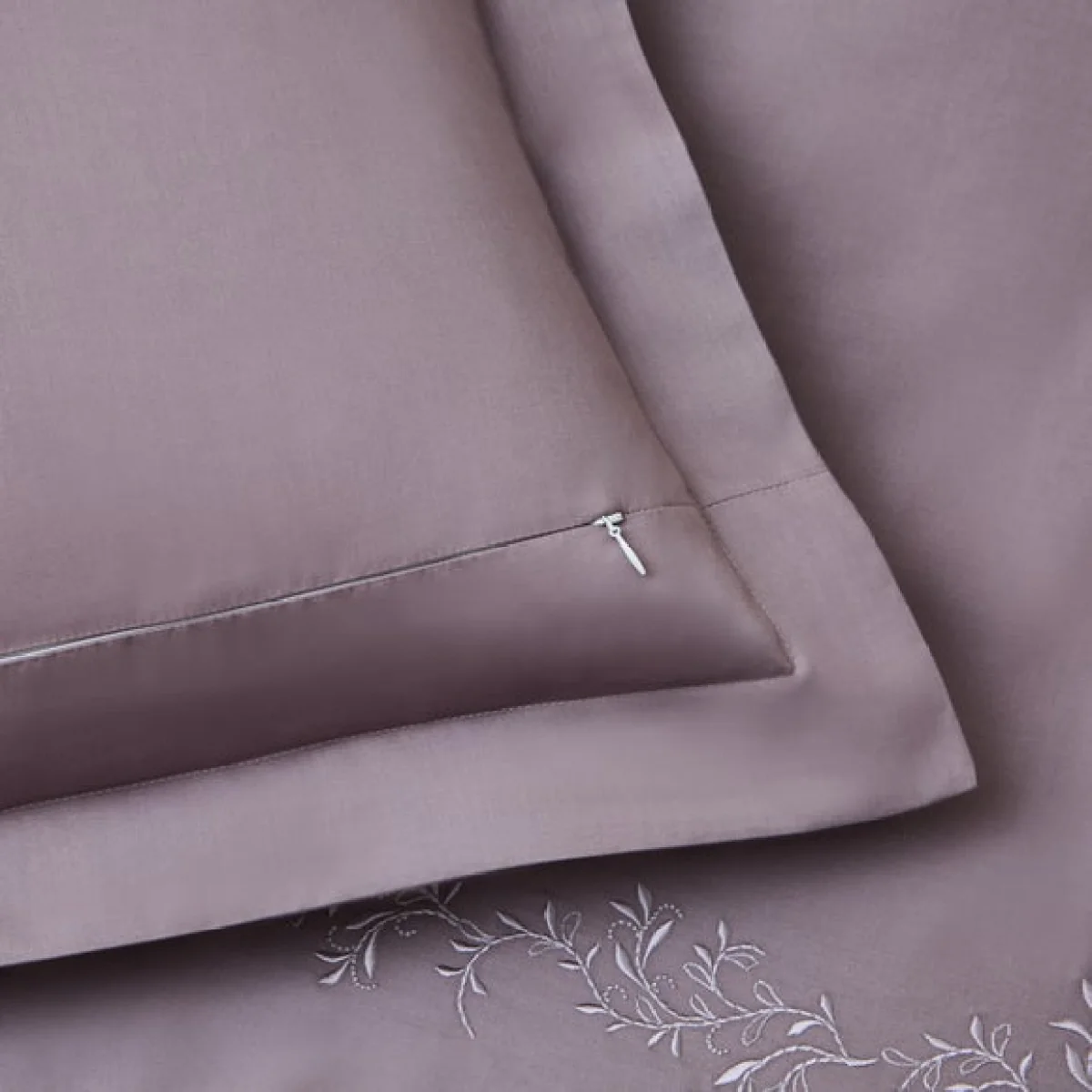 Dorma Camerelle Embroidery 100% Cotton Sateen Oxford Pillowcase Pair – image 4