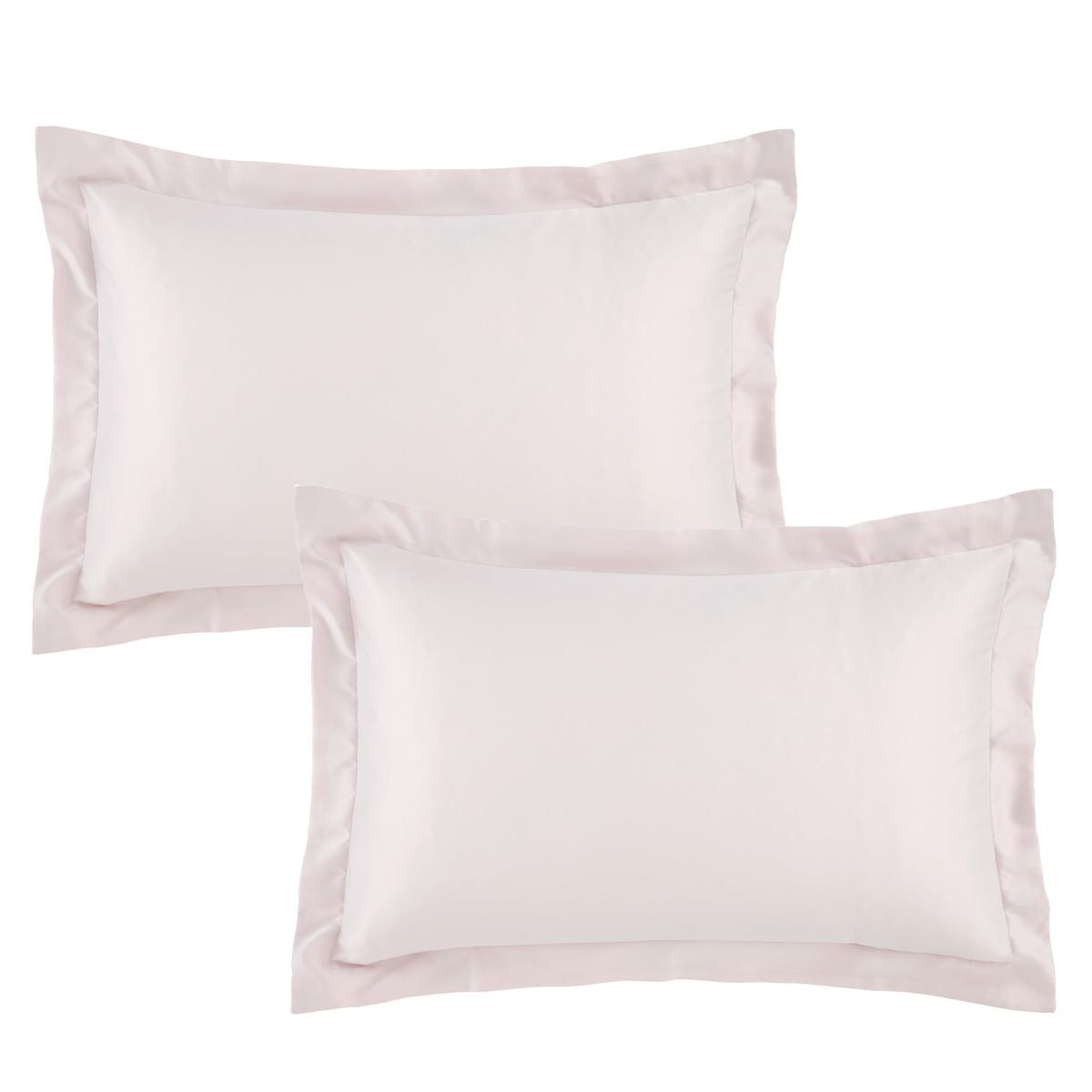 Catherine Lansfield Silky Soft Satin Blush Oxford Pillowcase Pair Blush (Pink) – image 2