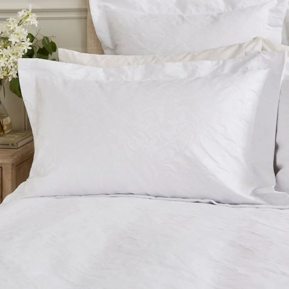 Dorma Winchester White Oxford Pillowcase Pair White – image 1