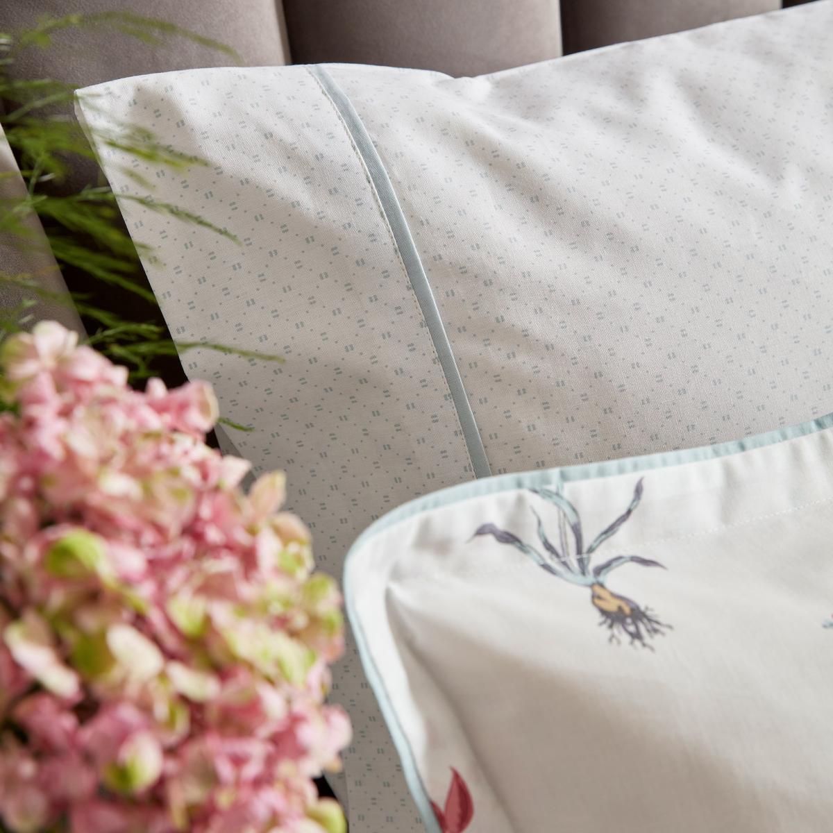 Helena Springfield Eloise & Ashley Standard Pillowcase Pair Teal (Green) – image 3