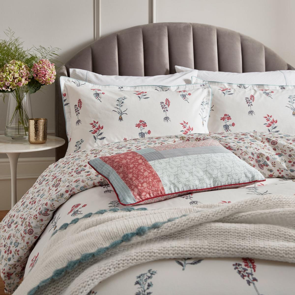 Helena Springfield Eloise & Ashley Standard Pillowcase Pair Teal (Green) – image 4