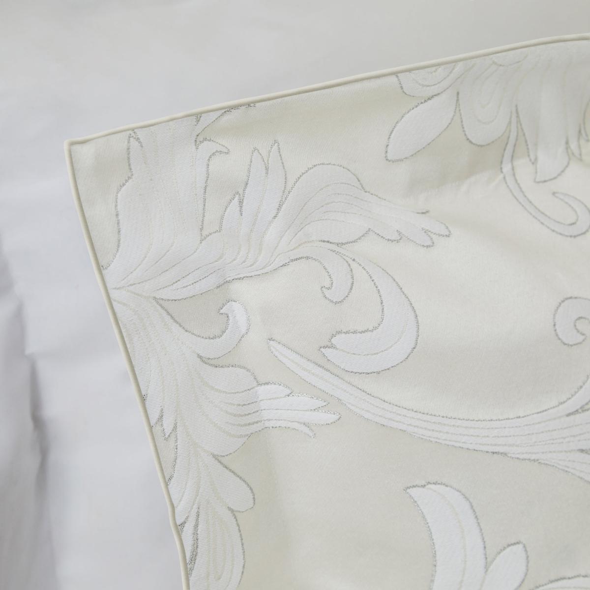 Dorma Acanthus Jacquard Continental Square Pillowcase Cream – image 2