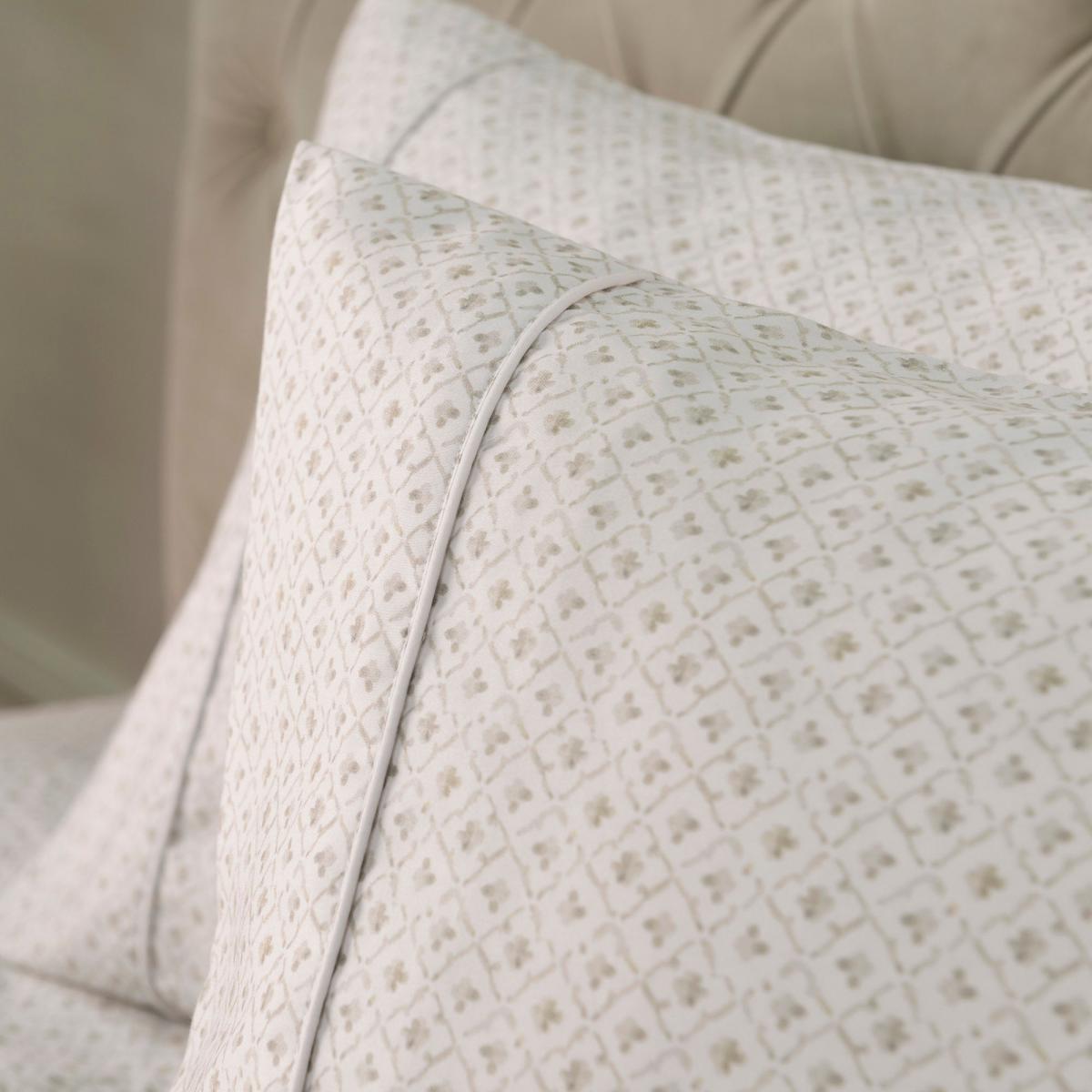 Dorma Botanical Garden Cuffed Pillowcase White / Green – image 2