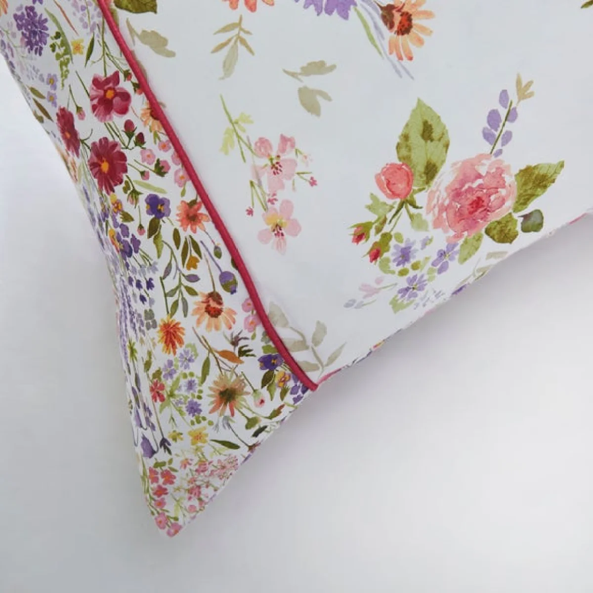 Dorma Modern Ditsy Bolster Pillowcase White – image 3
