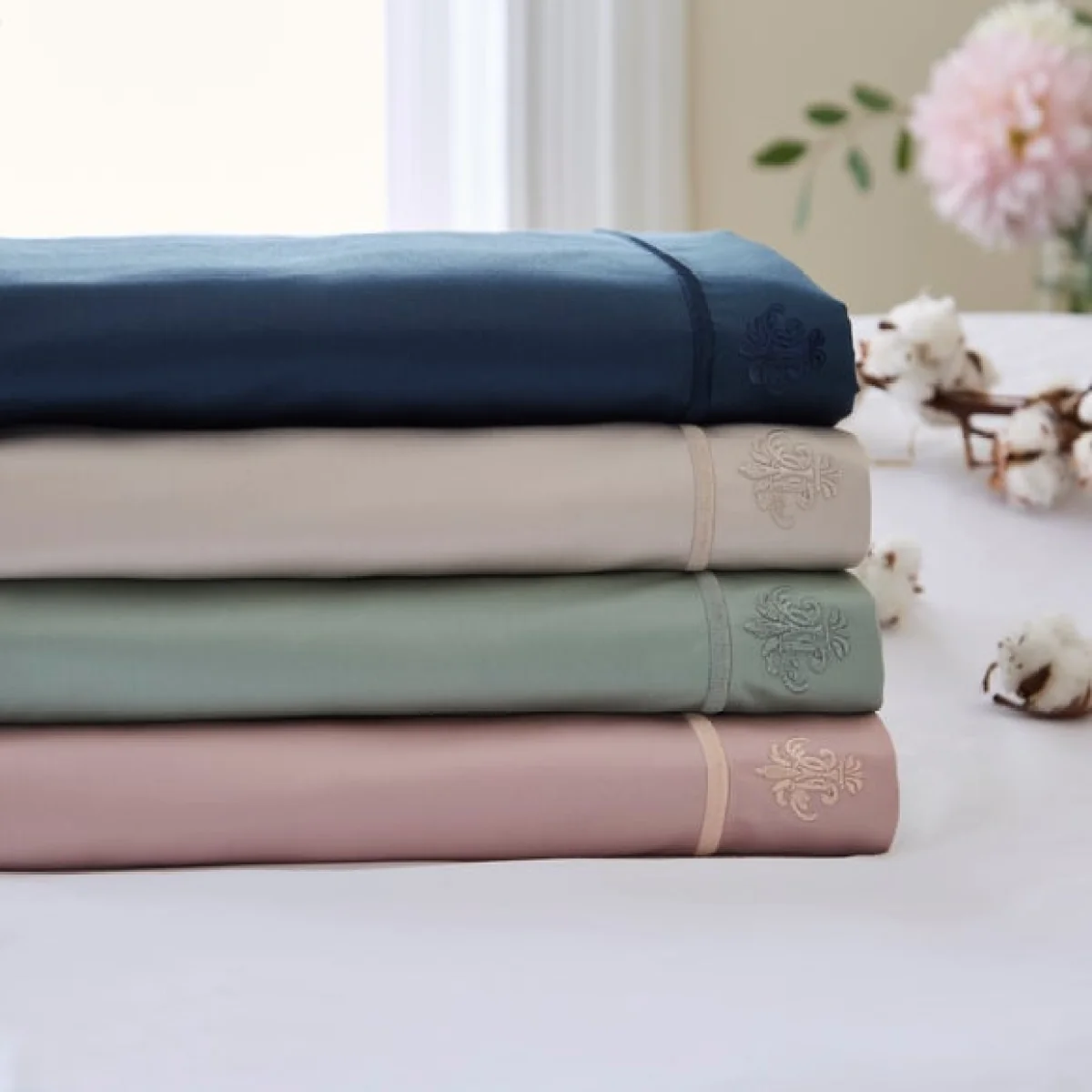 Dorma Egyptian Cotton Sateen 1000 Thread Count Oxford Pillowcase Pink – image 6