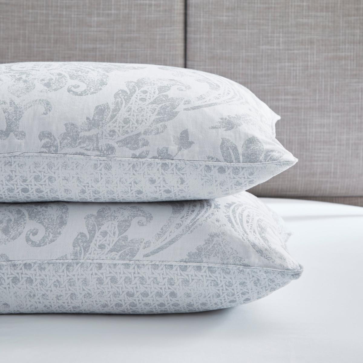 Dorma Orvieto Grey 100% Cotton Housewife Pillowcase Pair Light Grey – image 1