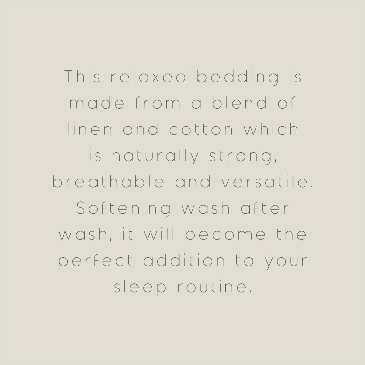 Leighton Grey Striped Linen Blend Oxford Pillowcase Light Grey – image 4