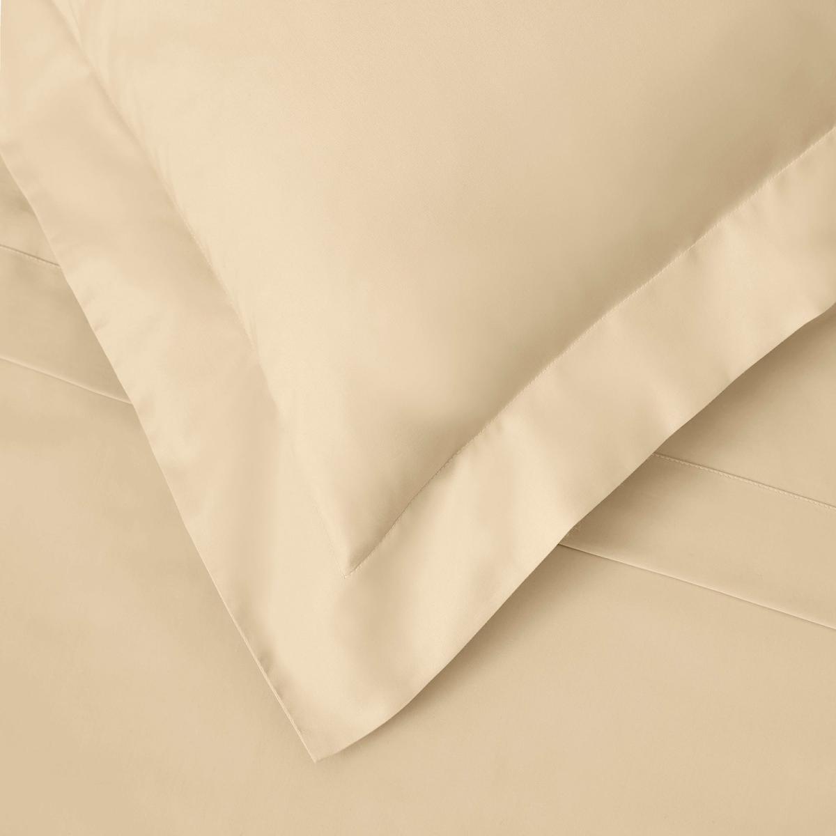 Dorma 300 Thread Count 100% Cotton Sateen Plain Oxford Pillowcase Buttermilk – image 2
