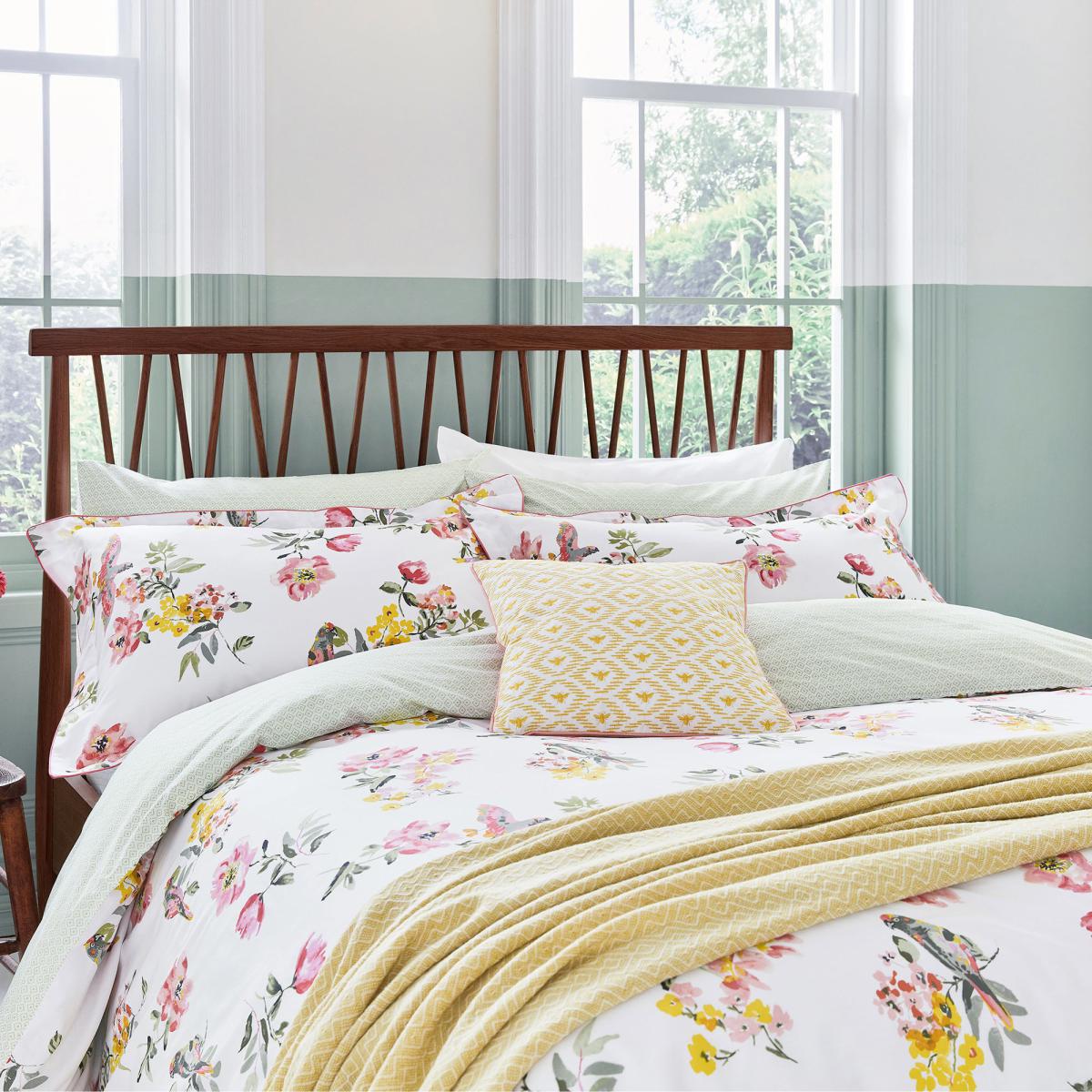 Joules Kelmarsh Floral 100% Cotton Housewife Pillowcase Pair MultiColoured – image 2