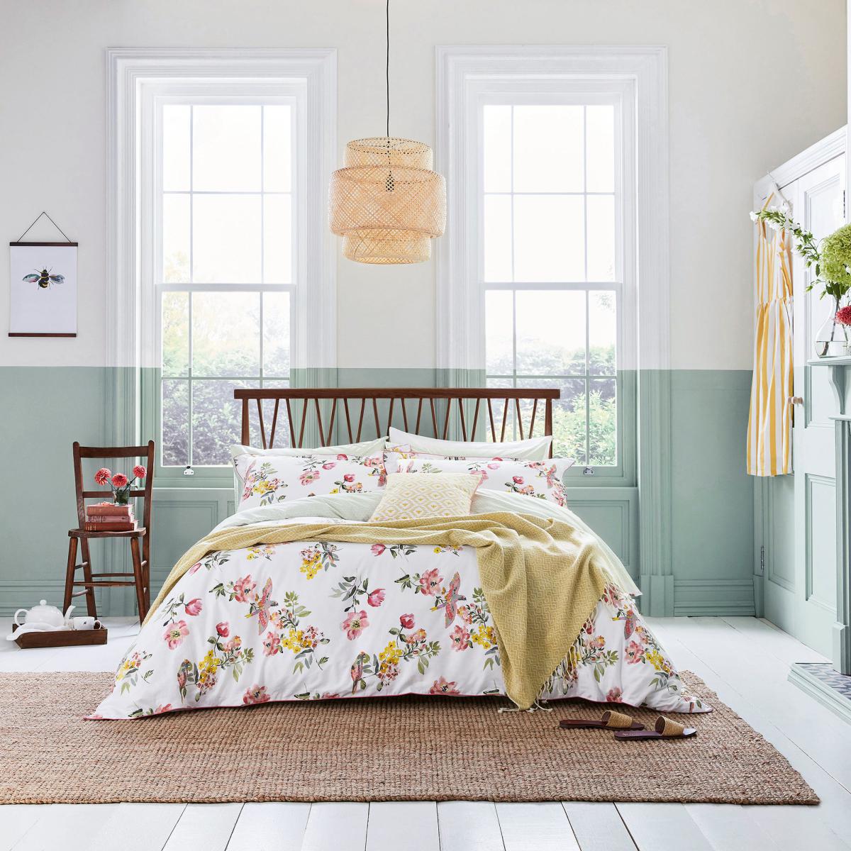 Joules Kelmarsh Floral 100% Cotton Housewife Pillowcase Pair MultiColoured – image 3