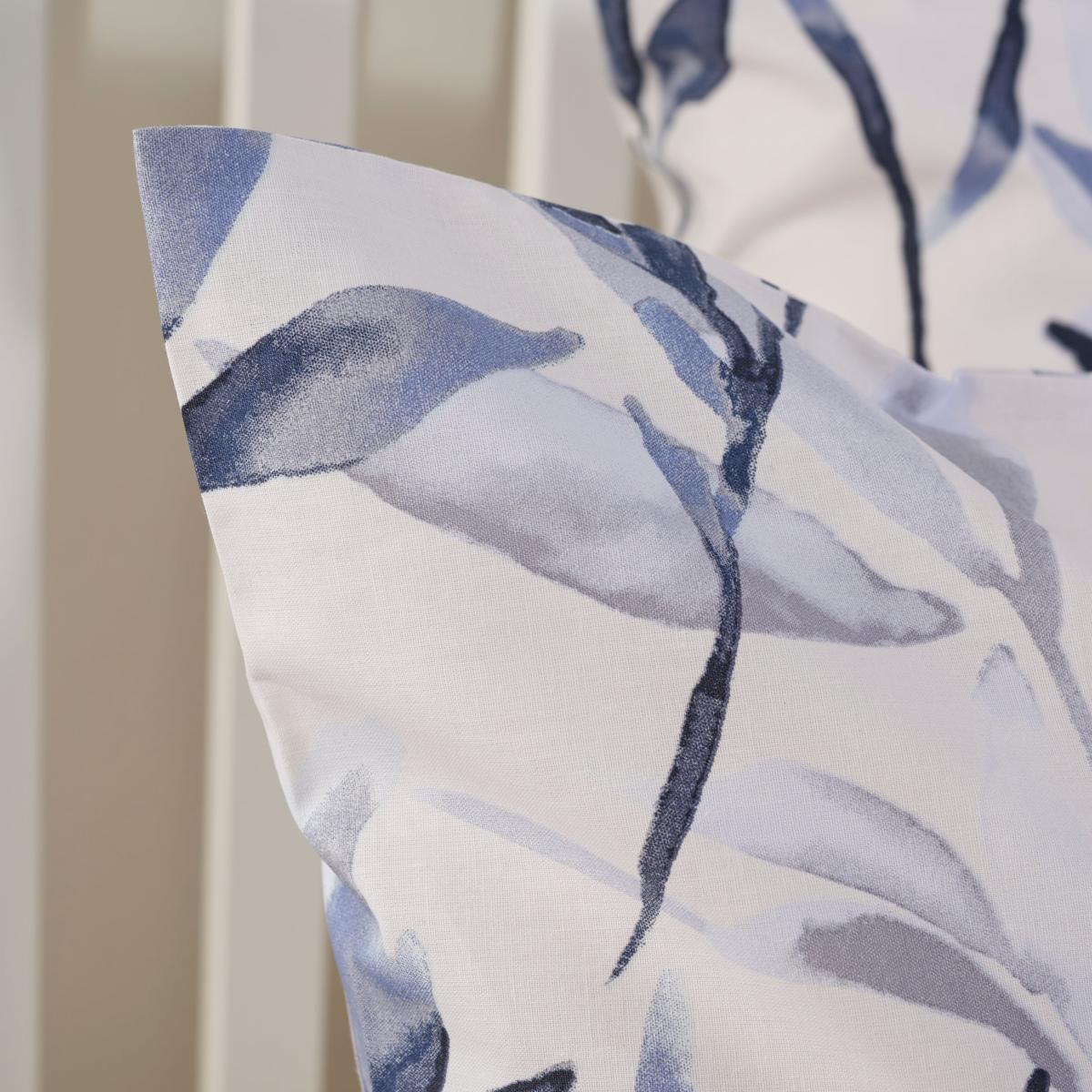 Zen Navy Cotton Pillowcase Pair Navy – image 2