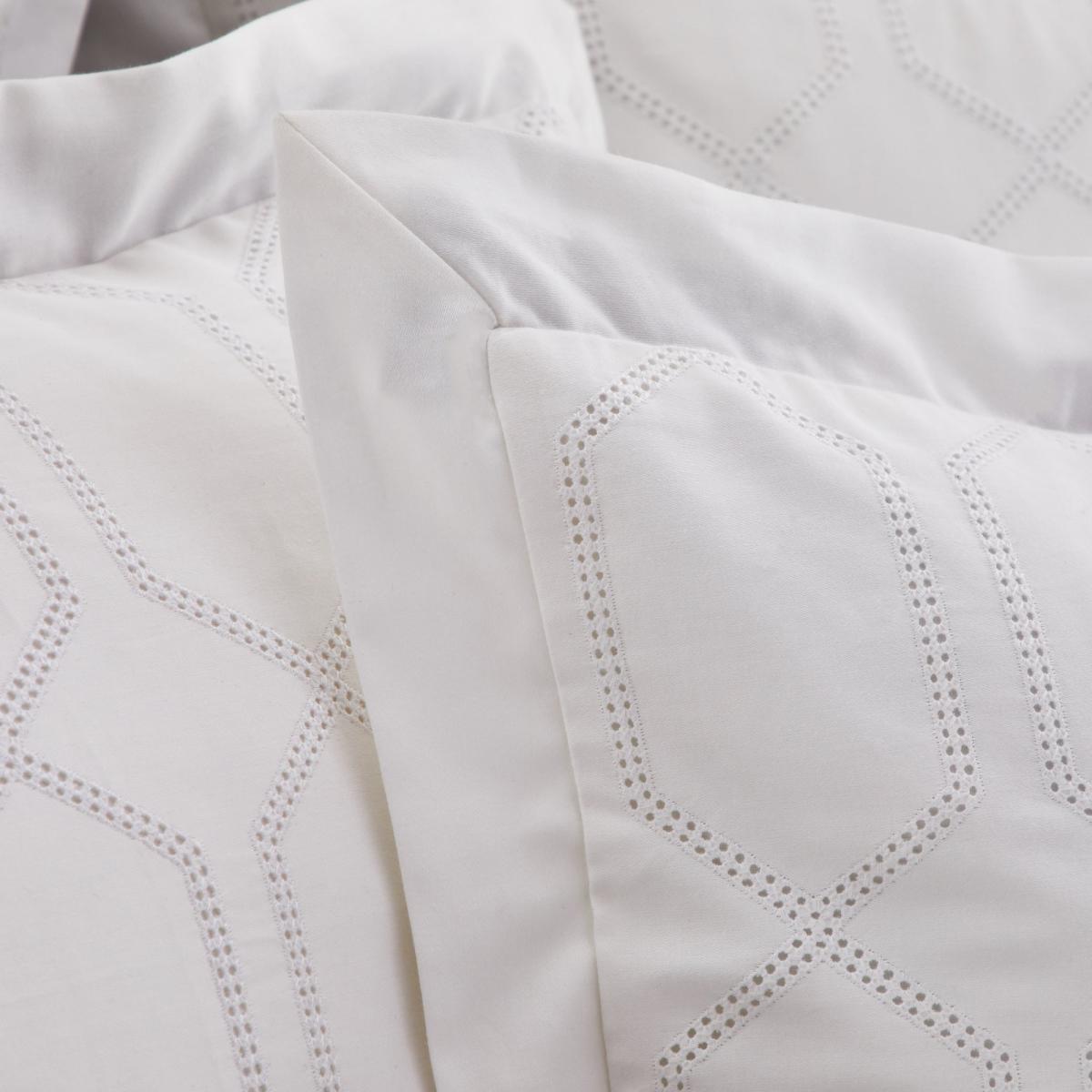 Dorma Purity Alscott Oxford Pillowcase Pair White – image 3