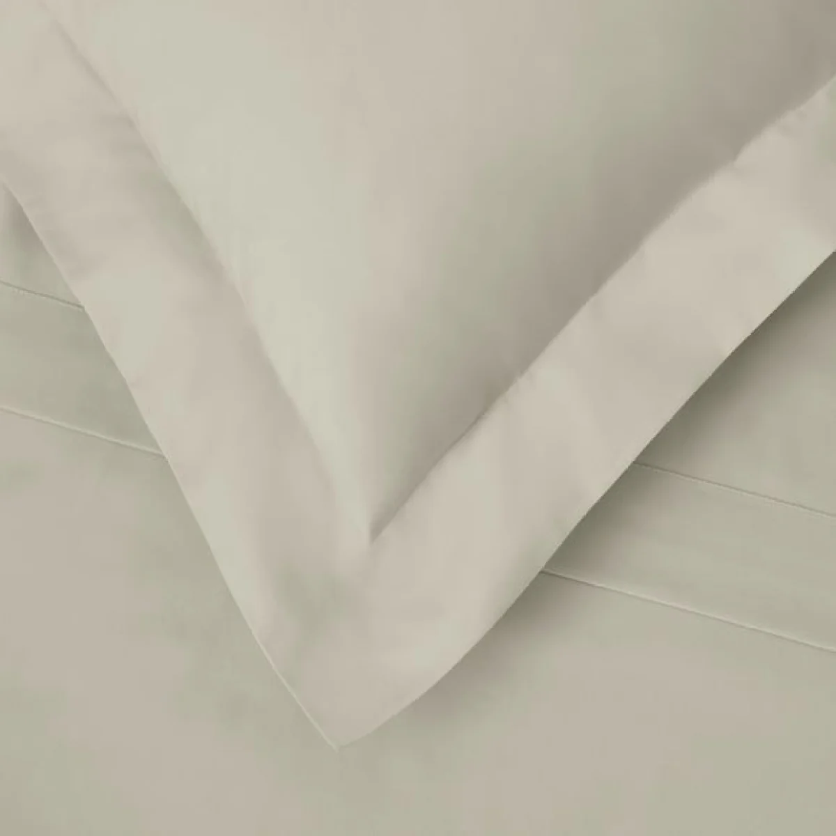 Dorma Egyptian Cotton 400 Thread Count Percale Continental Pillowcase Cream – image 2