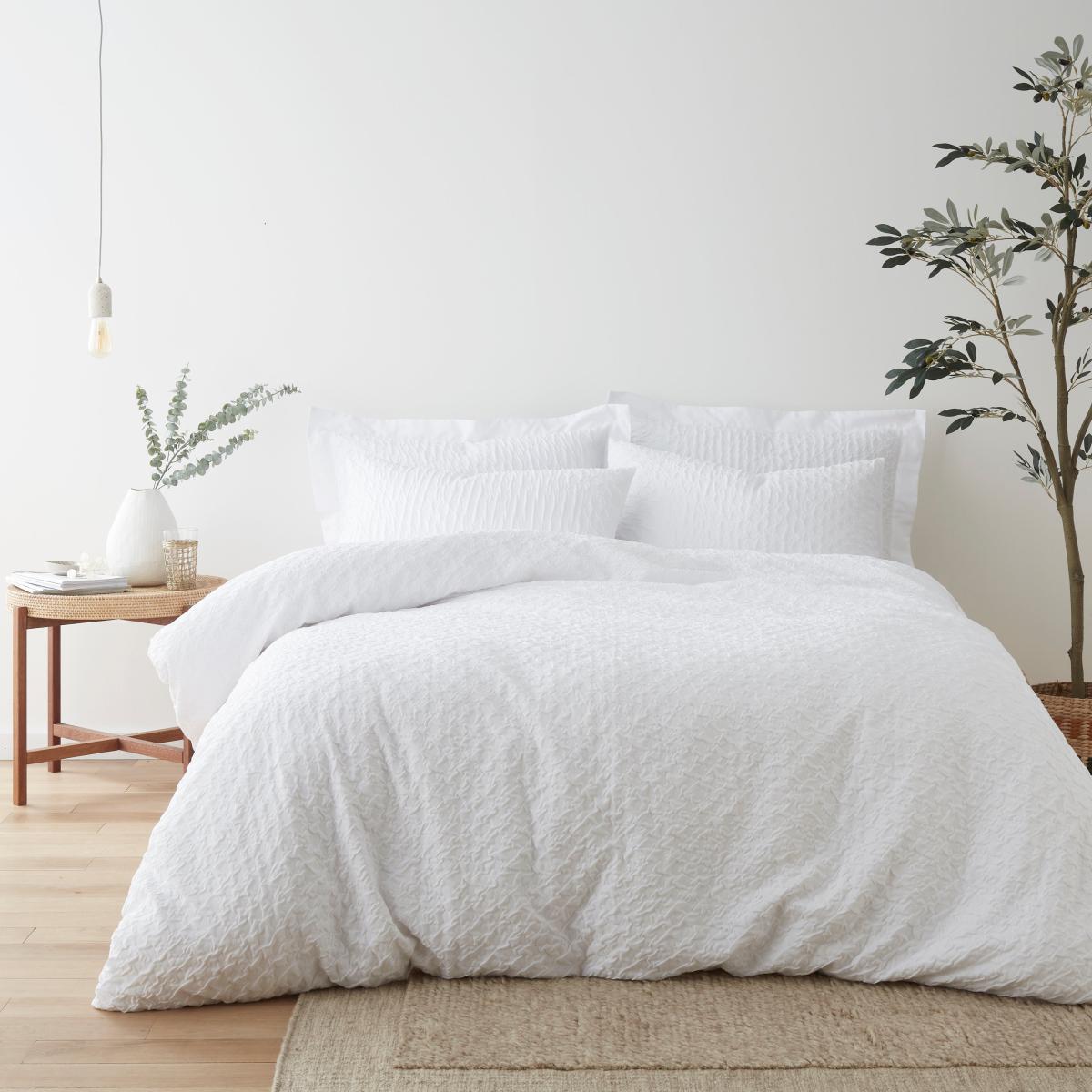 Edison Textured White Oxford Pillowcase White – image 2