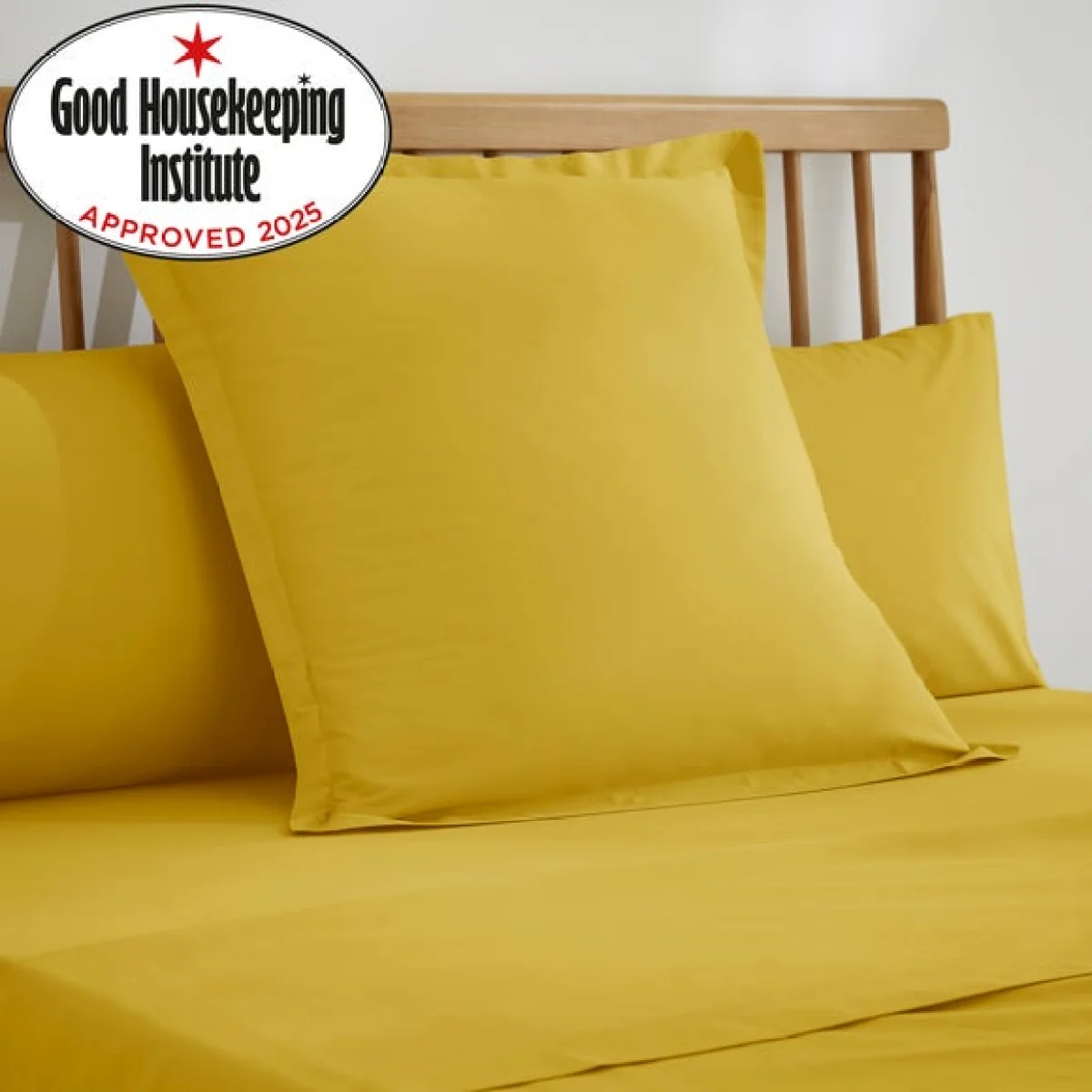 Pure Cotton Continental Square Pillowcase Blue – image 3