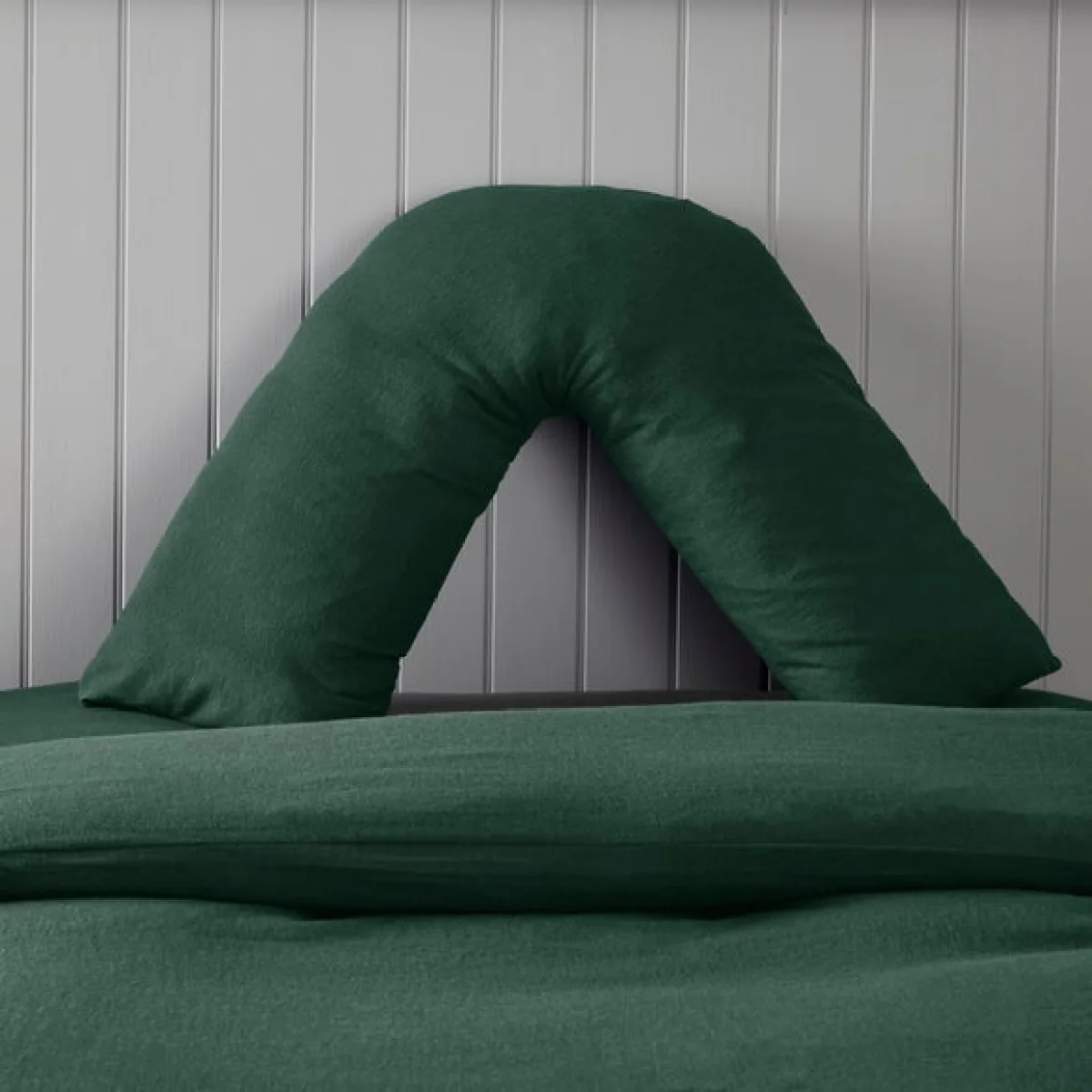 Soft & Cosy Luxury V-Shape Pillowcase Olive (Green) – image 2