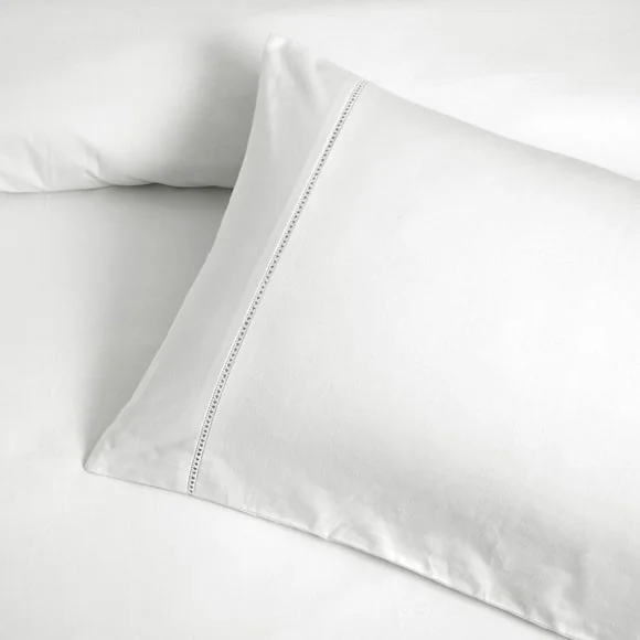 Dorma Luxuriously Soft 100% Brushed Cotton Standard Pillowcase Pair