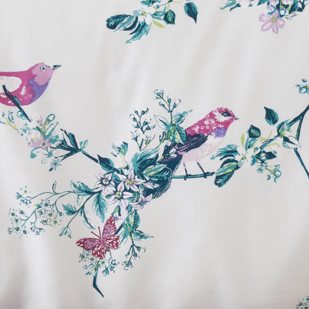 Beautiful Birds Teal Oxford Pillowcase Teal (Blue) – image 5
