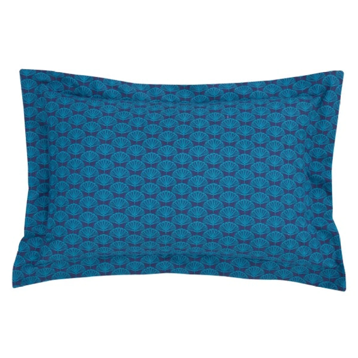 Lucille Navy Oxford Pillowcase Navy Blue/Pink/Green – image 4