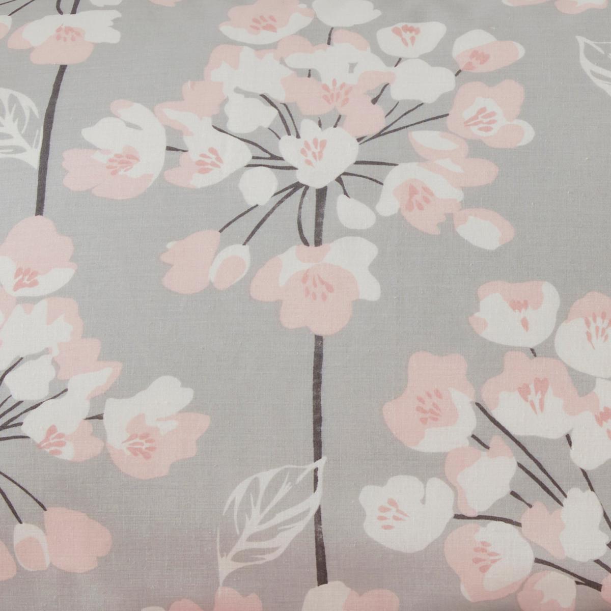 Erin Blush Oxford Pillowcase Pink, Grey and White – image 3