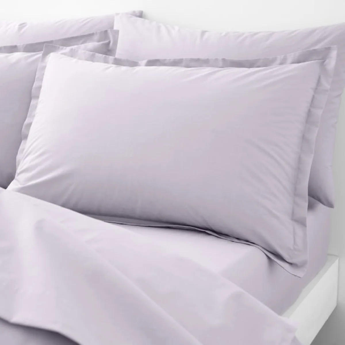 Organic Cotton Oxford Pillowcase Lilac – image 1