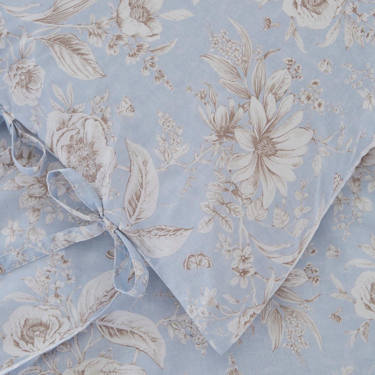 Dorma Daphne 100% Cotton Oxford Pillowcase Pair Blue – image 3