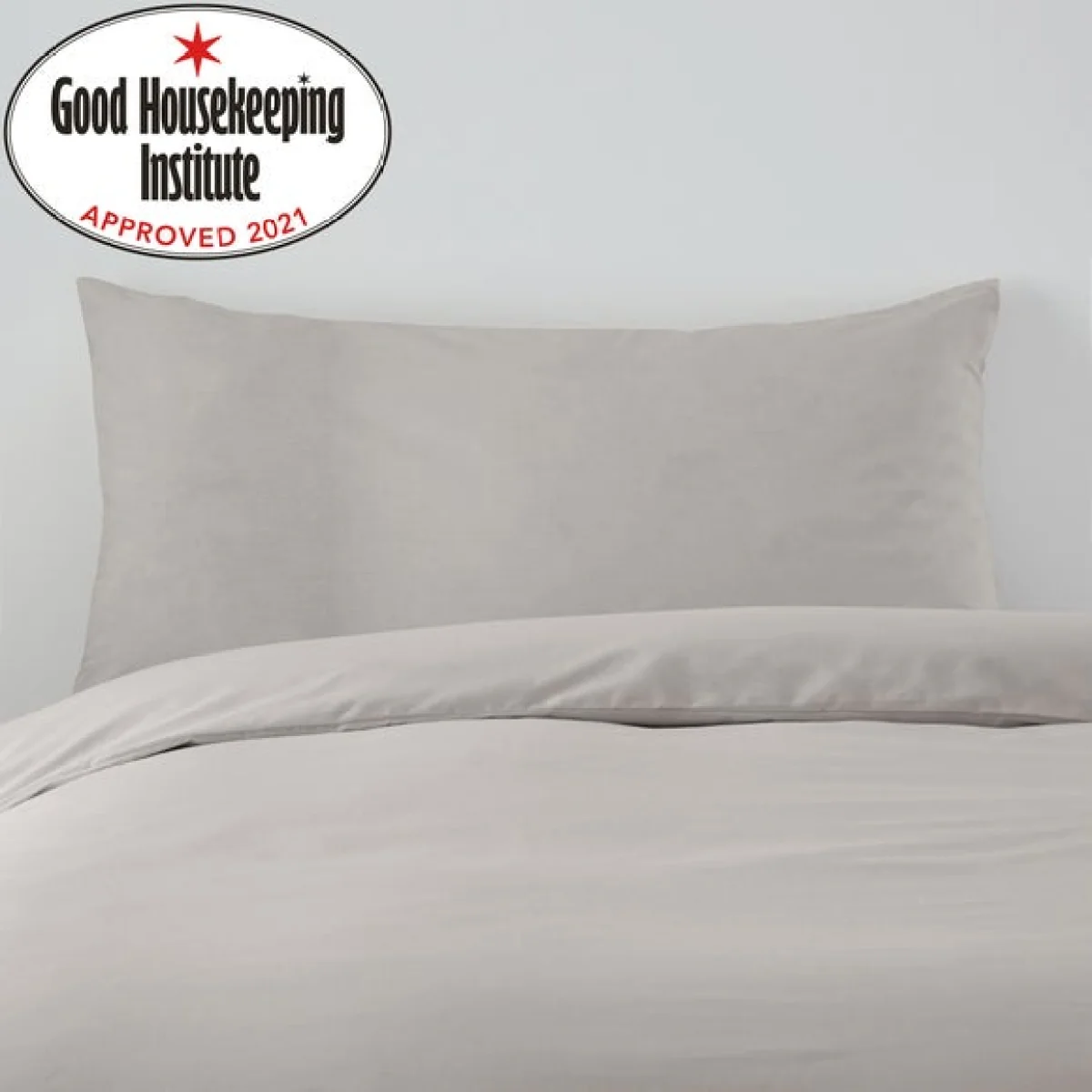 Non Iron Plain Dye Black Kingsize Standard Pillowcase Black – image 2