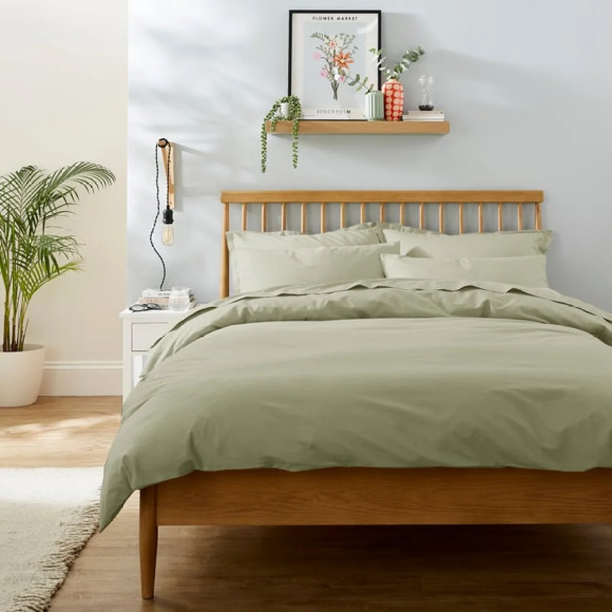 Pure Cotton Standard Pillowcase Pair Orange Umber – image 1