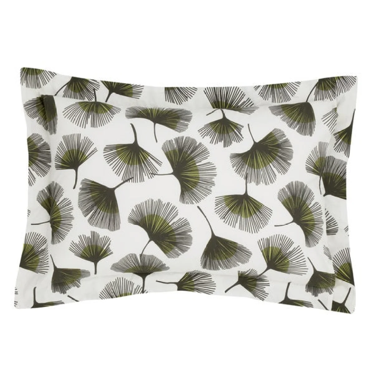 Modern Ginko Fern Oxford Pillowcase Fern (Green) – image 3