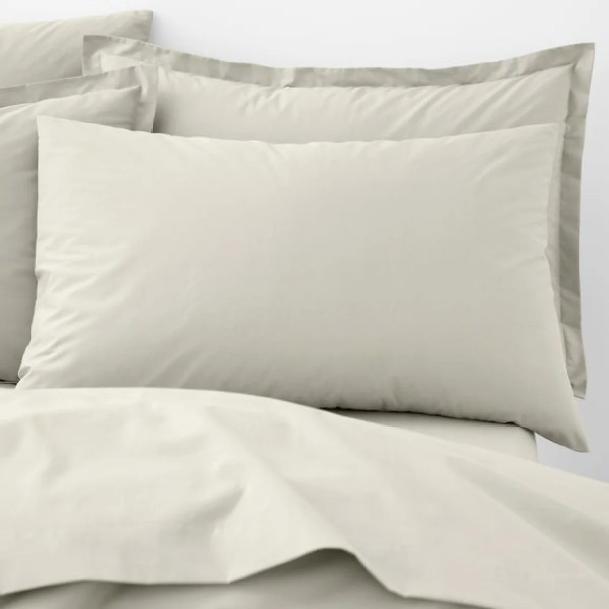 Organic Cotton Standard Pillowcase Pair Natural – image 1
