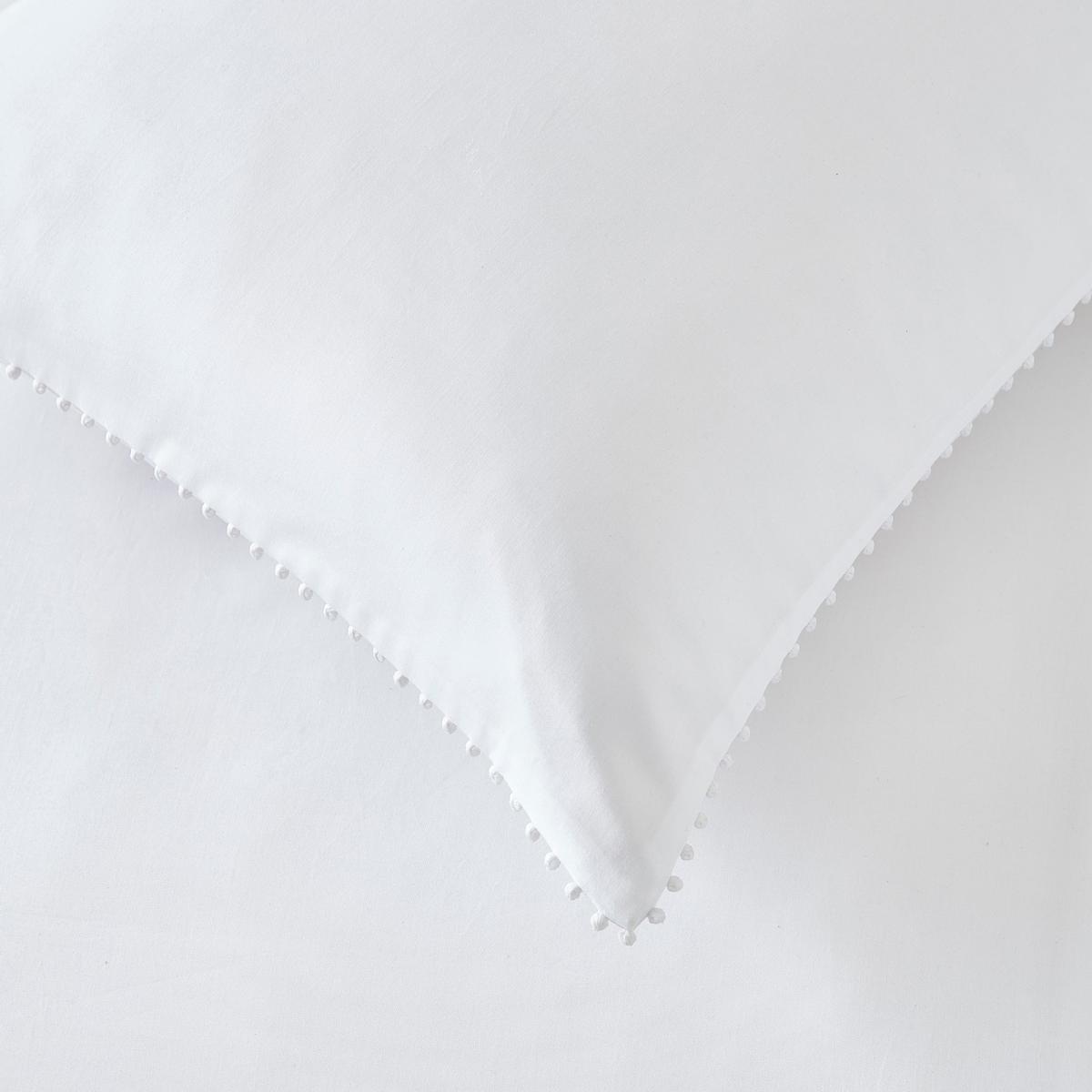 Dorma Purity Nimes 300 Thread Count Cotton Sateen Oxford Pillowcase Pair White – image 2