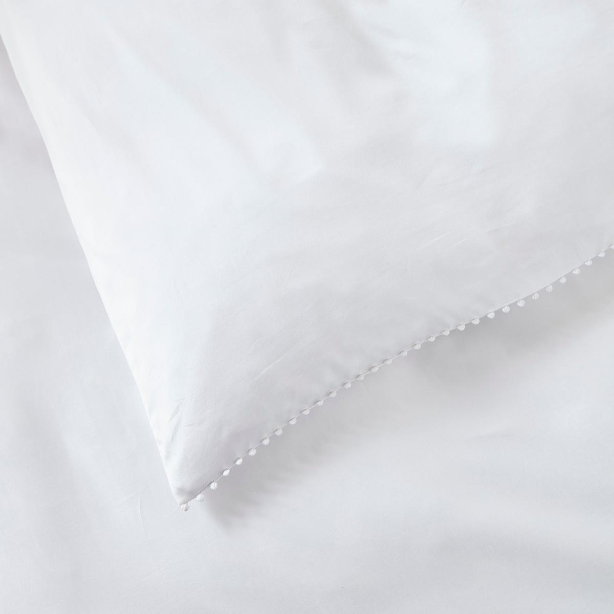 Dorma Purity Nimes 300 Thread Count Cotton Sateen Oxford Pillowcase Pair White – image 3