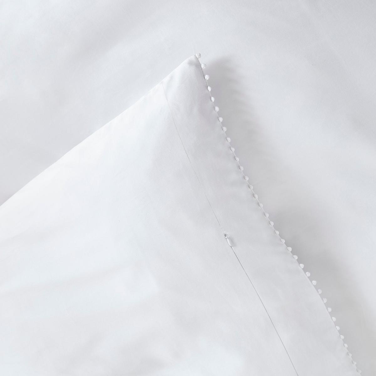 Dorma Purity Nimes 300 Thread Count Cotton Sateen Oxford Pillowcase Pair White – image 4