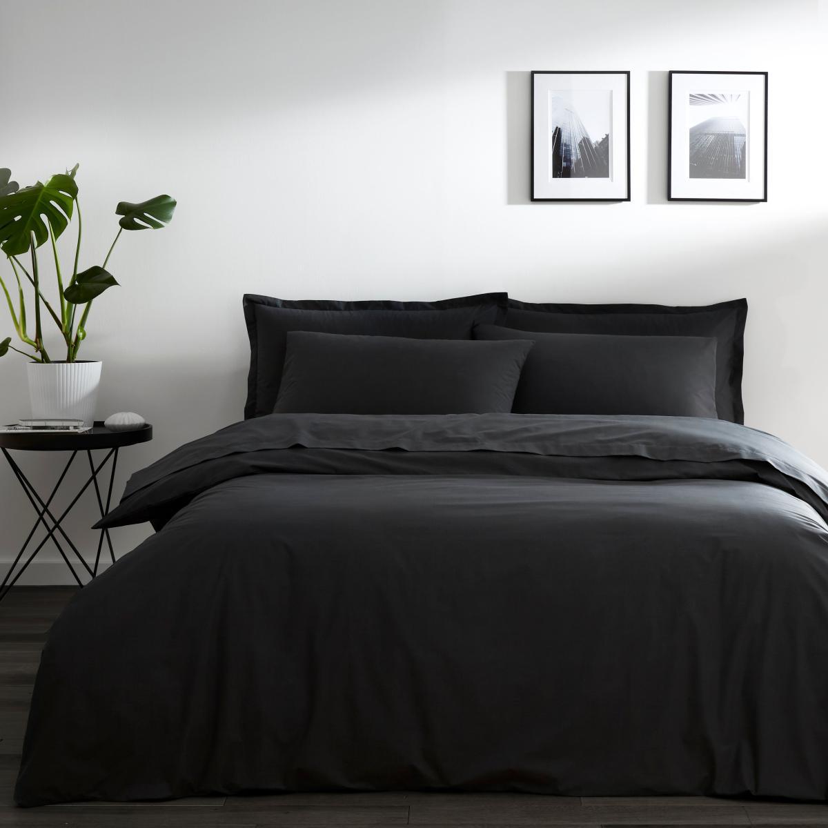 Pure Cotton Oxford Pillowcase Graphite (Grey) – image 2