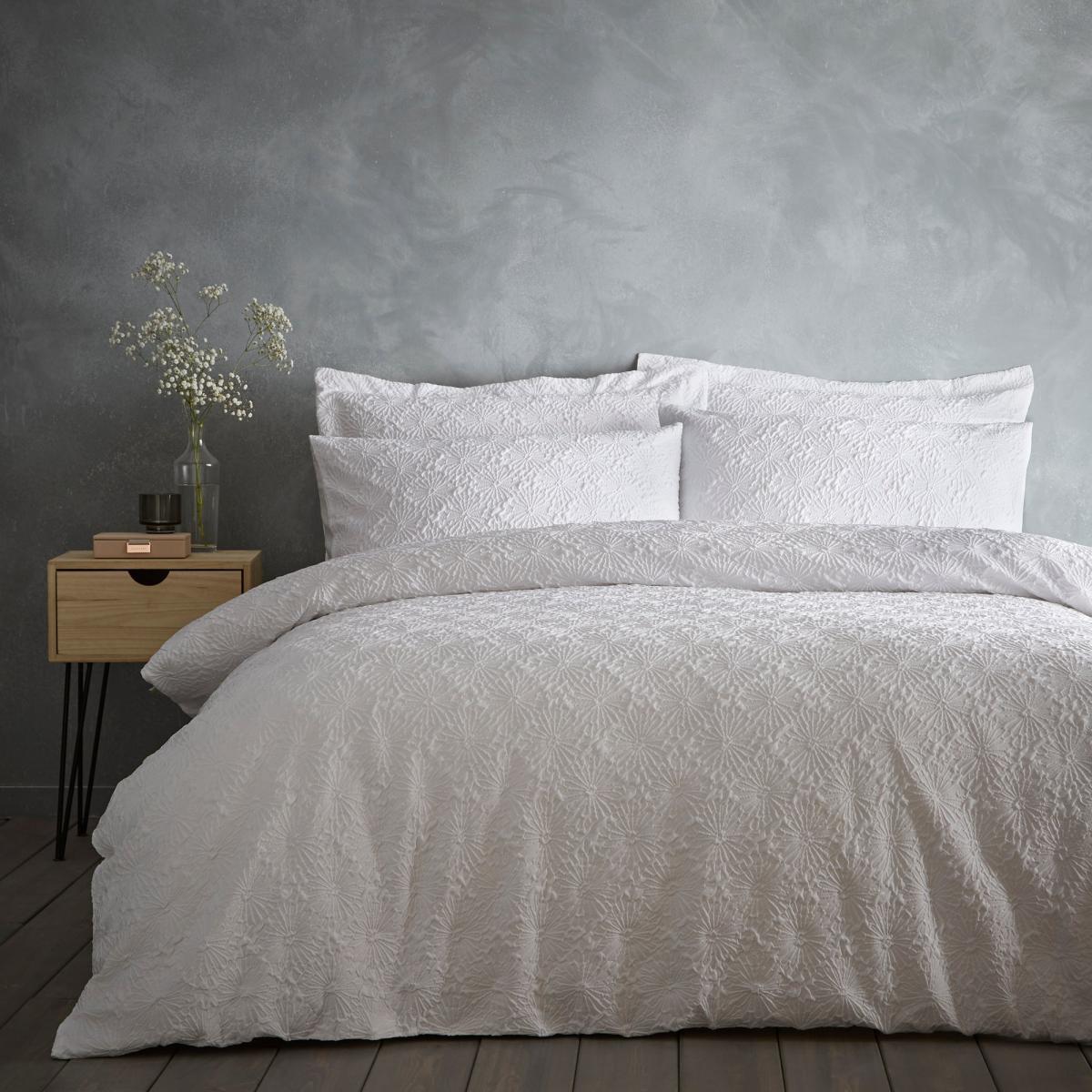 Astra Textured White Oxford Pillowcase White – image 2