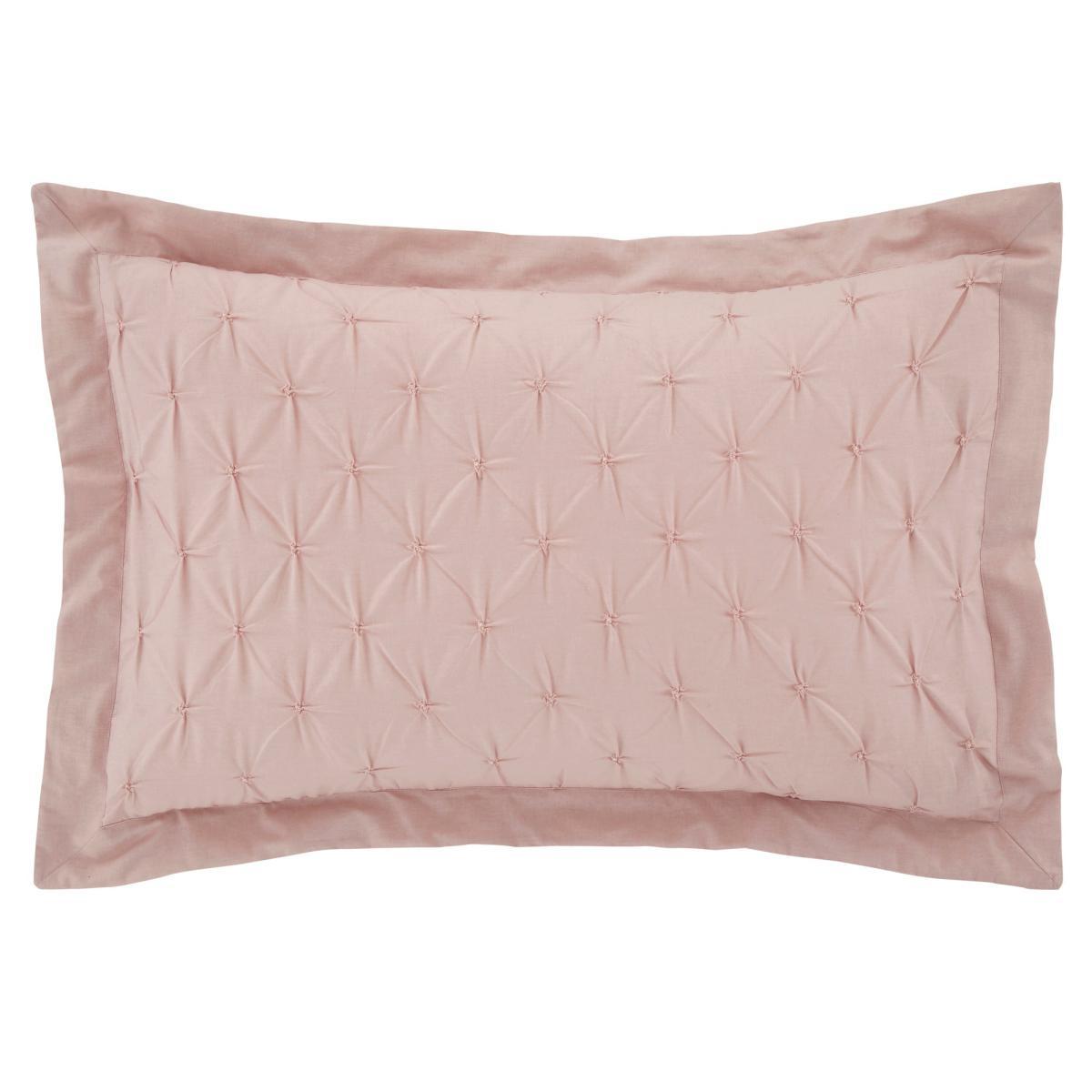 Leo Pintuck 100% Cotton Blush Oxford Pillowcase Blush (Pink) – image 2