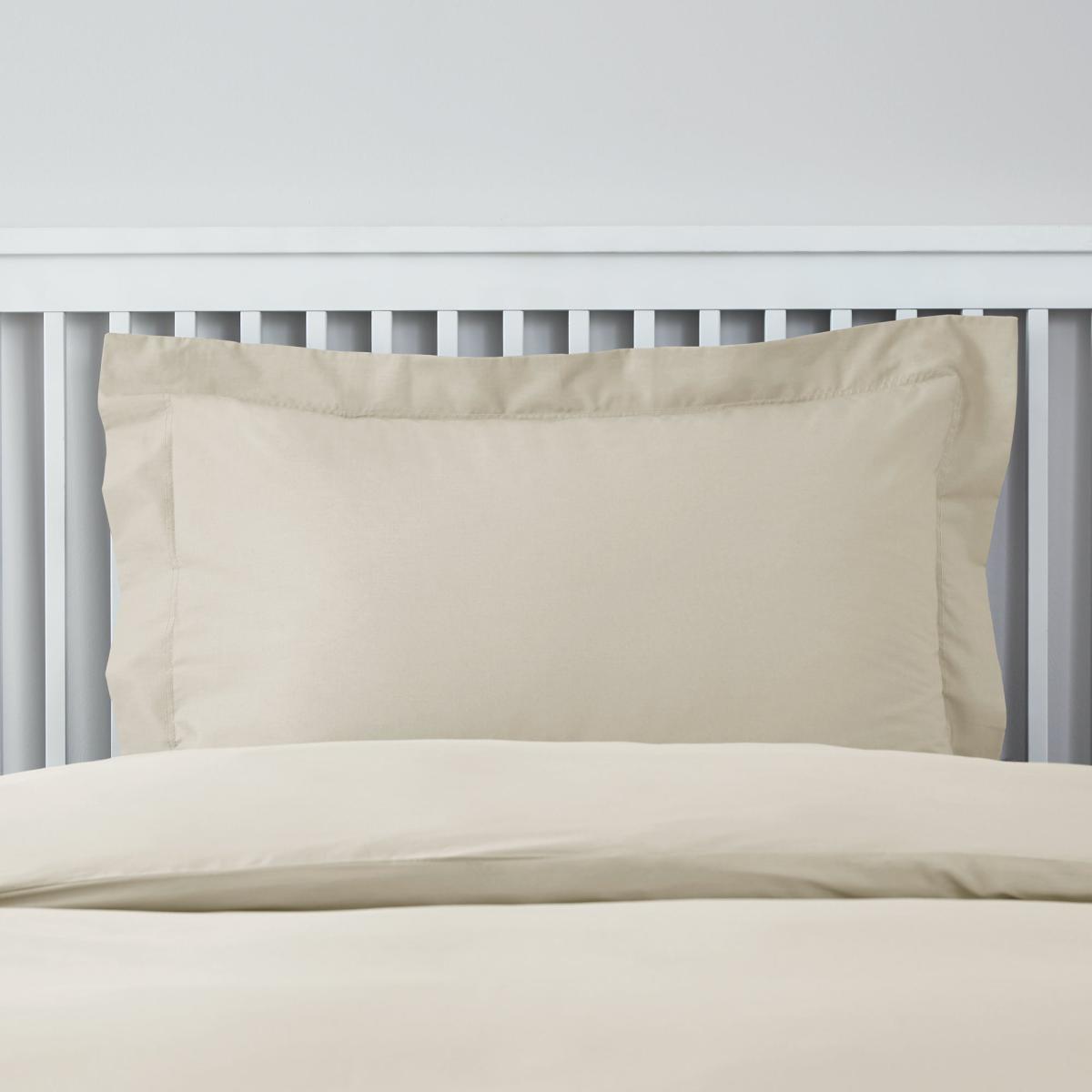 Easycare 100% Cotton Cream Oxford Pillowcase Cream