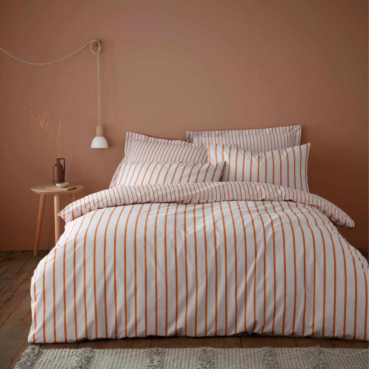 Zane Stripe Turmeric Oxford Pillowcase Turmeric – image 2