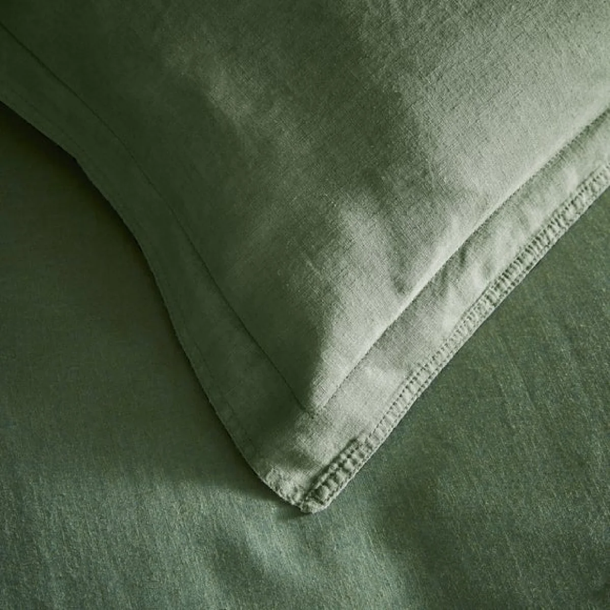 Cotton Linen Oxford Pillowcase White – image 4