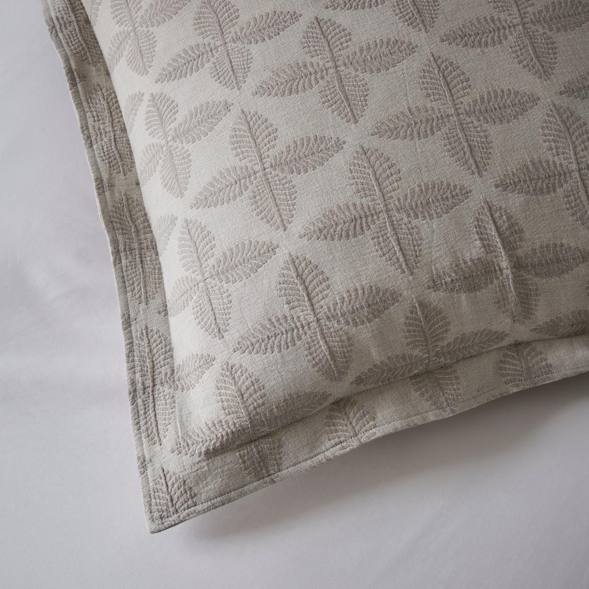 Dorma Danbury 100% Cotton Continental Pillowcase Grey – image 2
