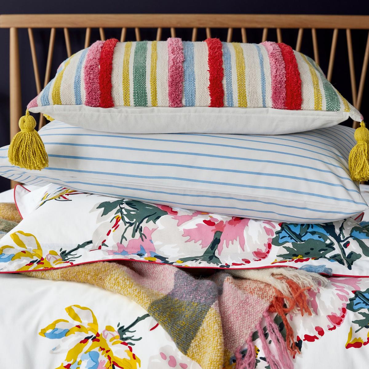 Joules Hallaton Floral 100% Cotton Standard Pillowcase Pair MultiColoured – image 2