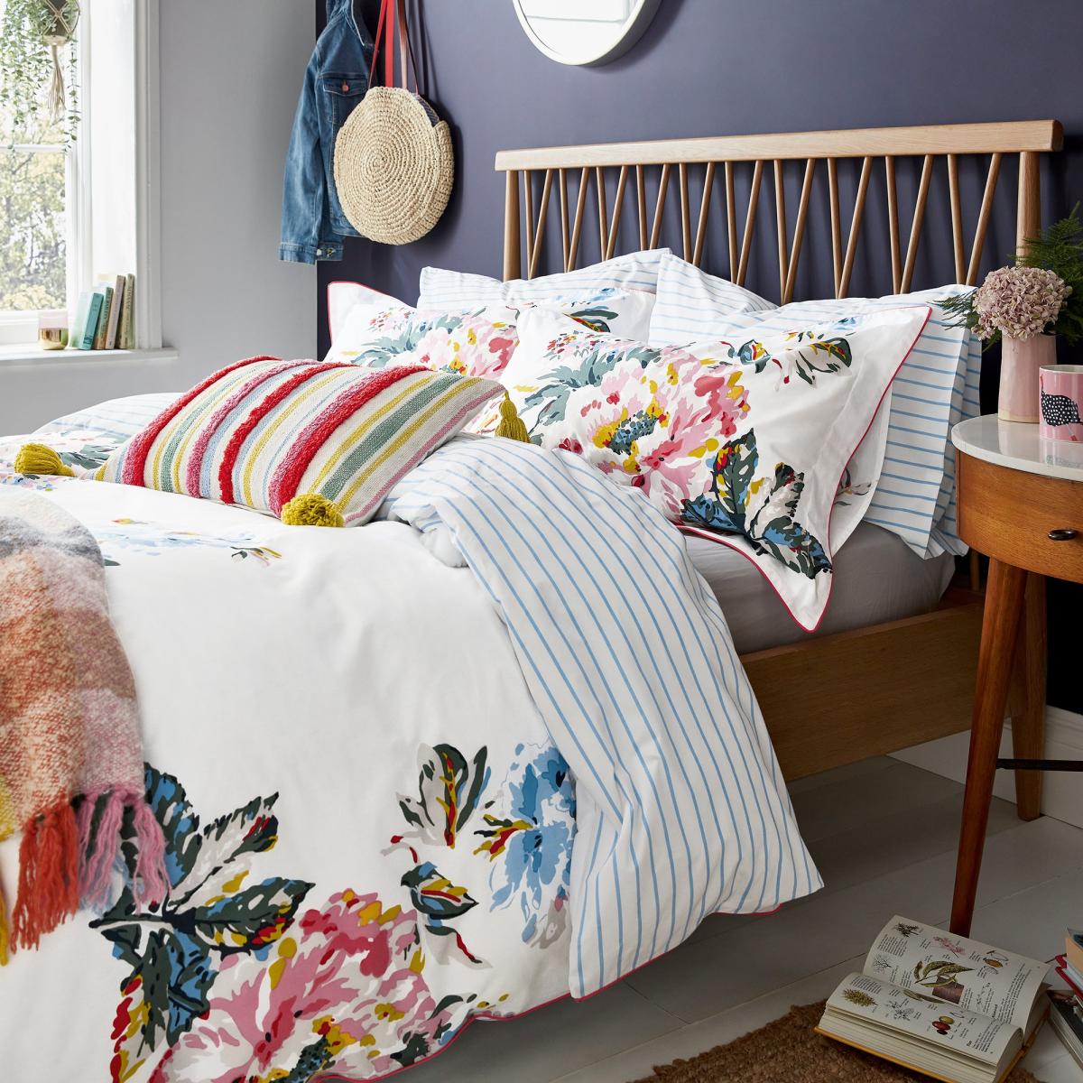Joules Hallaton Floral 100% Cotton Standard Pillowcase Pair MultiColoured – image 3