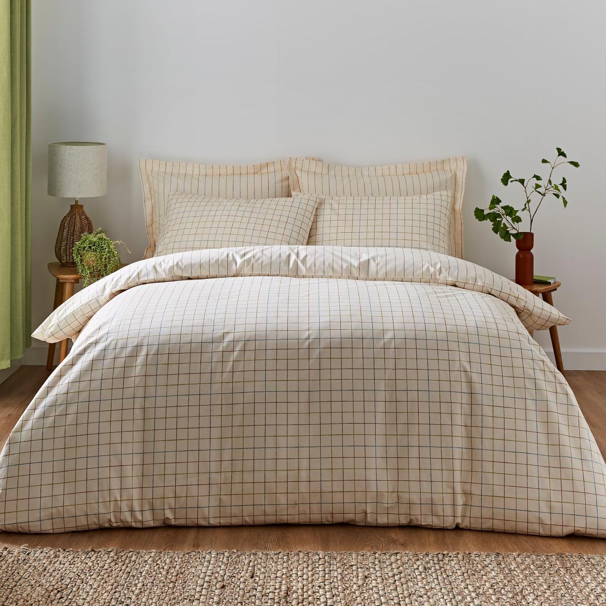 Elements Randig Oxford Pillowcase Natural – image 3