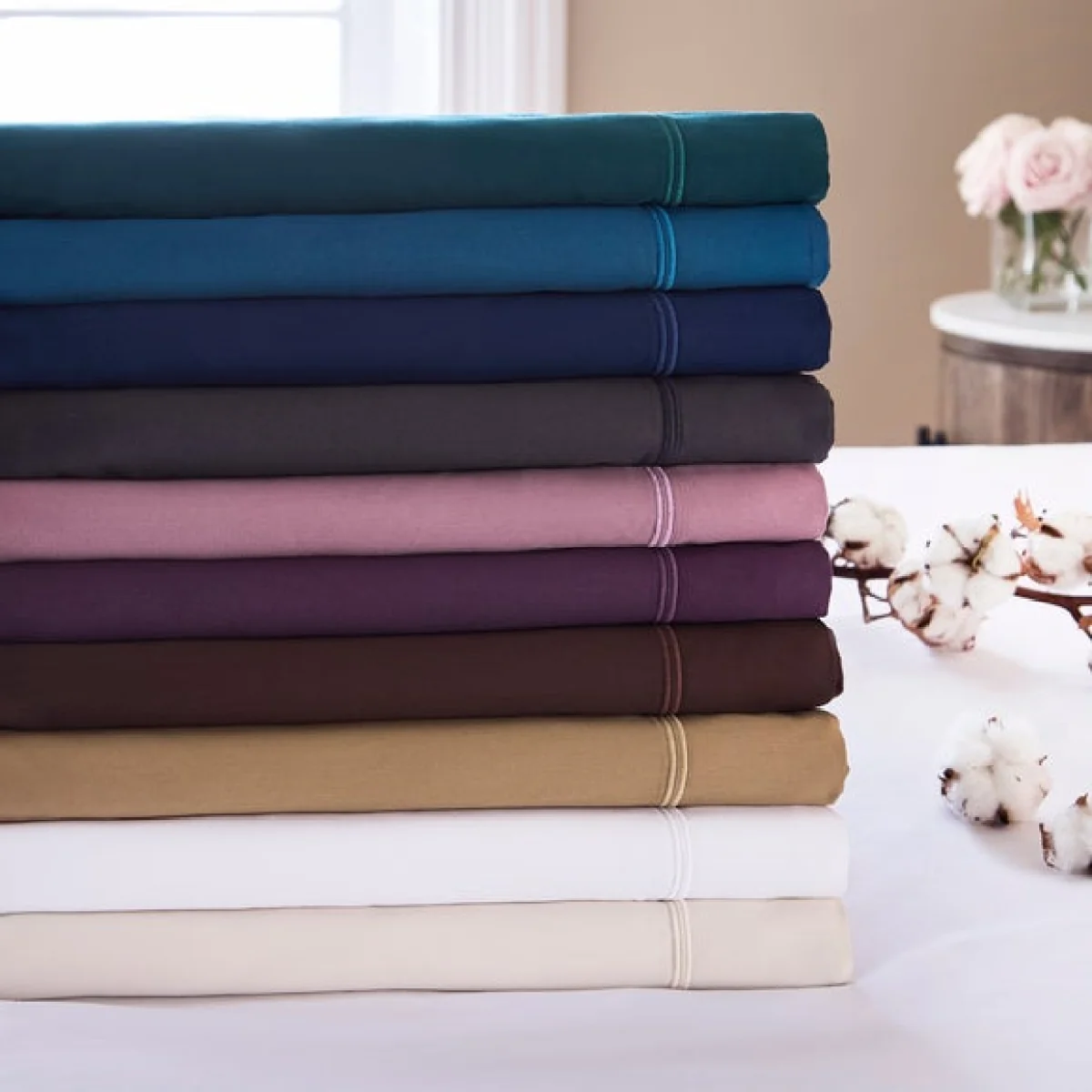 Dorma Egyptian Cotton Sateen 800 Thread Count Oxford Pillowcase Chocolate (Brown) – image 6