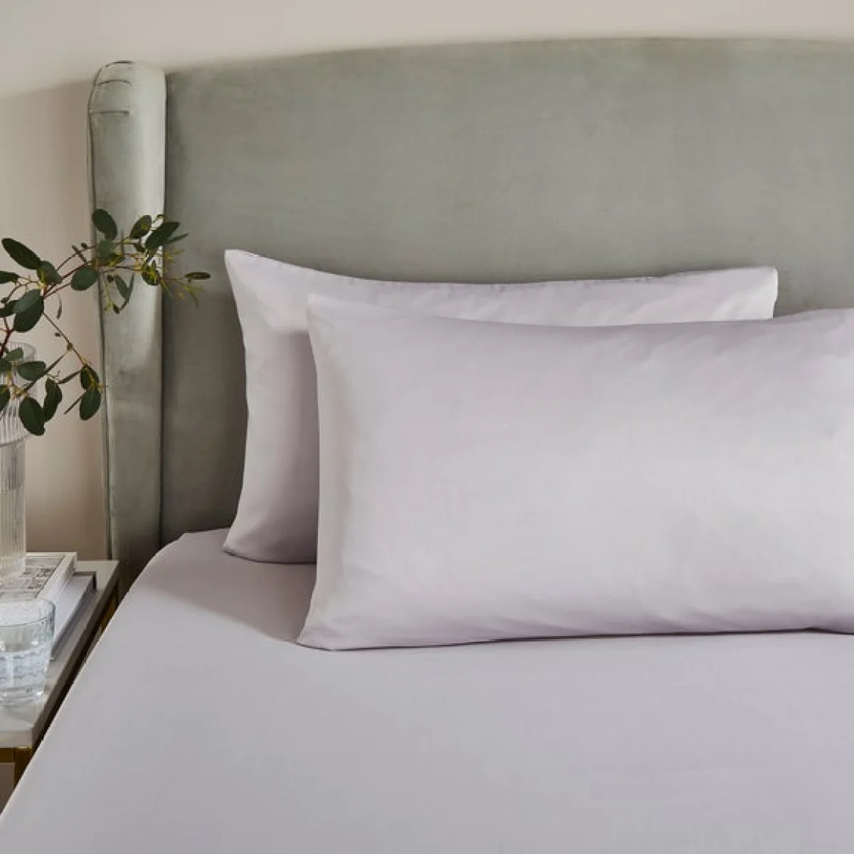 Soft & Silky Standard Pillowcase Pair Dove (Grey) – image 2