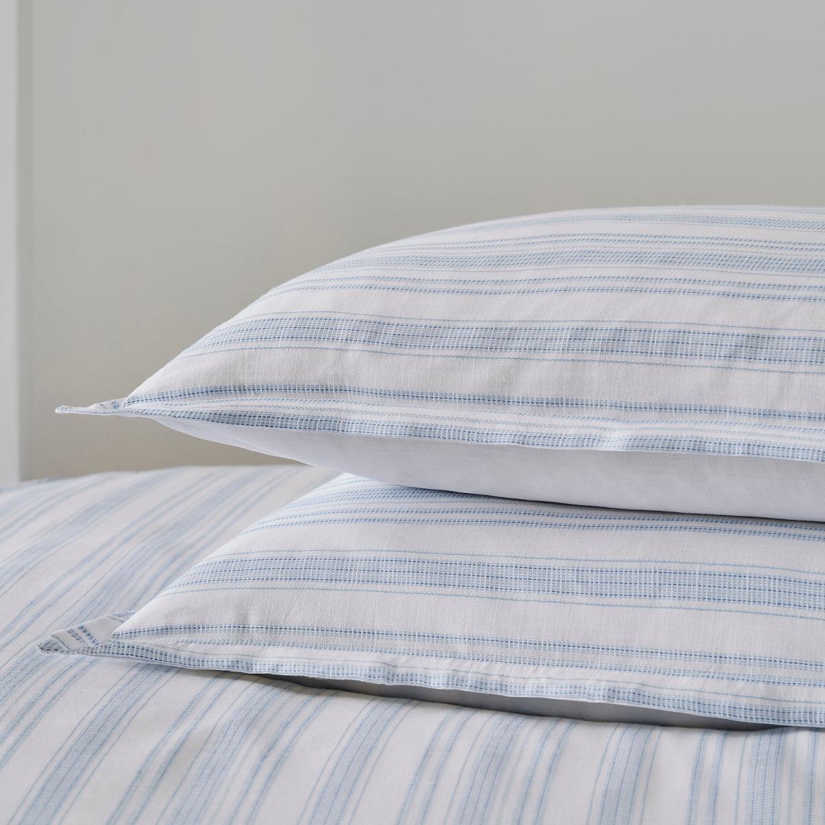 Dorma Holkham 100% Cotton Oxford Pillowcase Pair Blue – image 2