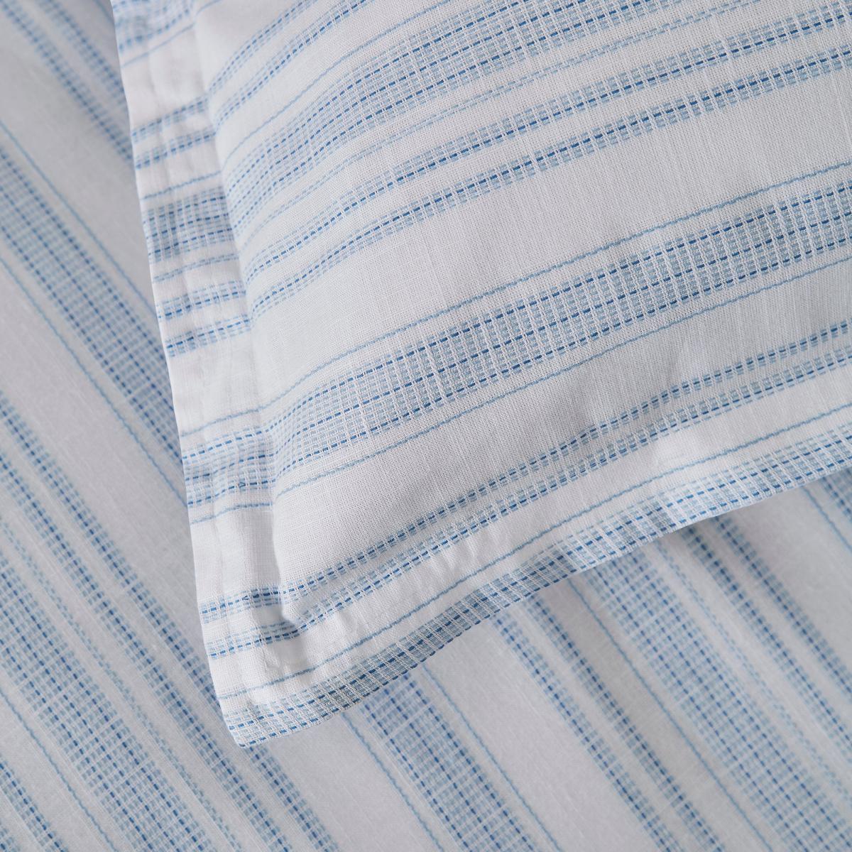 Dorma Holkham 100% Cotton Oxford Pillowcase Pair Blue – image 3